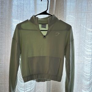 Green Quarter-Zip Pullover